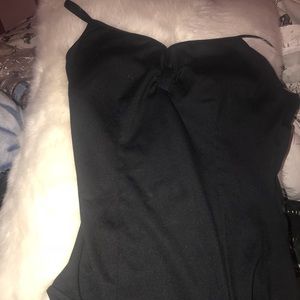 Capezio princess seam cross back leotard